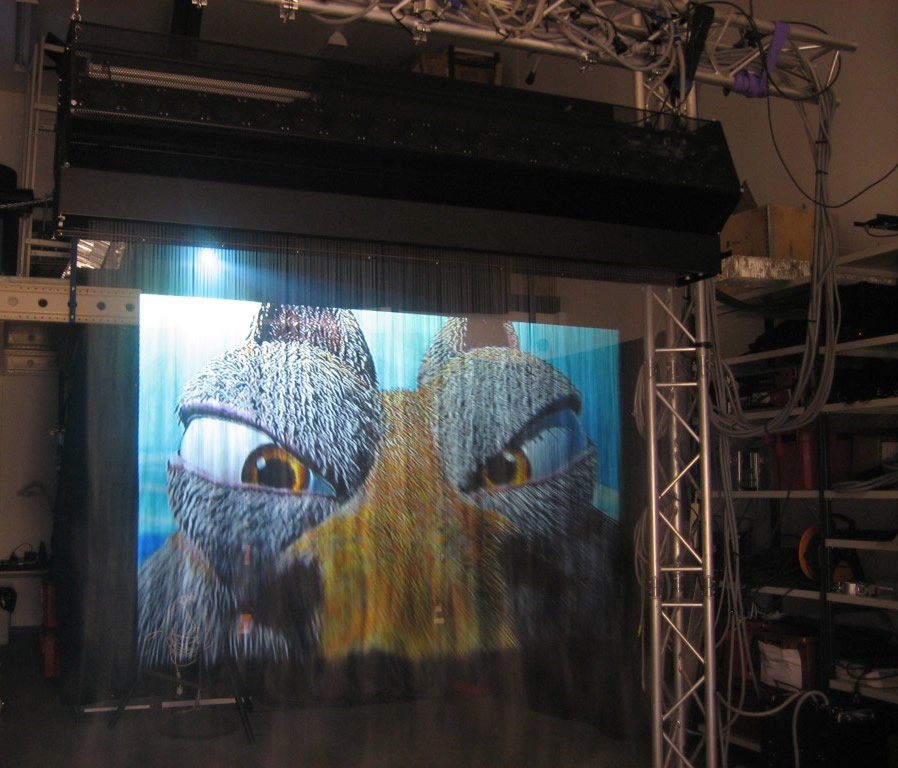 Application areas of fog screen projection